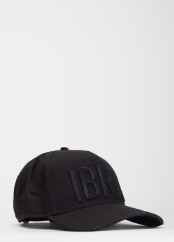 Черная кепка Dsquared2 Ibra Black On Black с вышивкой, фото